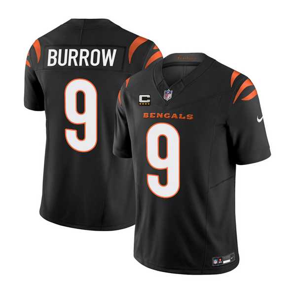 Men & Women & Youth Cincinnati Bengals #9 Joe Burrow Black 2023 F.U.S.E. With 4-Star C Patch Vapor Untouchable Limited Football Stitched Jersey,We sell and wholesale Men & Women & Youth Cincinnati Bengals #9 Joe Burrow Black 2023 F.U.S.E. With 4-Star C Patch Vapor Untouchable Limited Football Stitched Jersey on line form chian!